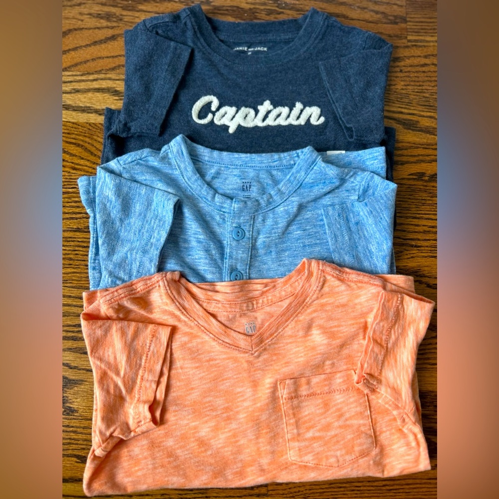 Baby Gap and Jack and Jack 3 pack cotton blend t-shirt’s - 2T